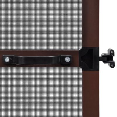 Brown Hinged Insect Screen for Doors 100 x 215 cm