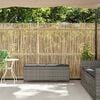 vidaXL Garden Bench with Cushion Grey 110x30x40.5 cm Poly Rattan