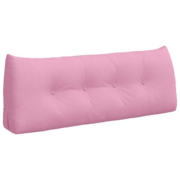 vidaXL Back Pillow Pink 120 x 24 x 50 cm Fabric