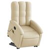 vidaXL Stand up Massage Recliner Chair Cream Fabric