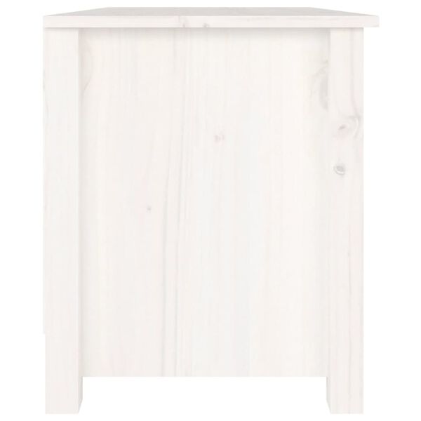 vidaXL Shoe Bench White 70x38x45.5 cm Solid Wood Pine