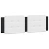 vidaXL Headboard Cushion "Zadar" Black and White 153 cm Faux Leather