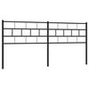 vidaXL Metal Replace Headboard Black 180 cm