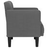 vidaXL Sofa Chair with Armrests Dark Grey 53 cm Fabric
