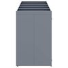 vidaXL Wheelie Bin Storage for 5 Bins Light Grey 340 x 77.5 x 121.5 cm