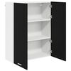 vidaXL Hanging Cabinet Riga Black Oak 80 x 31 x 100 cm Engineered Wood