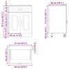 vidaXL Kitchen Base Cabinet Kalmar White Engineered Wood