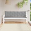 vidaXL Garden Bench Cushion Grey 180x(50+50)x7cm Oxford Fabric