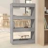 vidaXL Book Cabinet/Room Divider Grey Sonoma 60x30x103 cm Engineered Wood