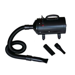 vidaXL Dog Hair Dryer | Black | Plastic | Adjustable Armrests | Dog Dryer