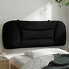 vidaXL Headboard Cushion "Hvar" Black 107 cm King Single Fabric