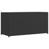 vidaXL Garden Storage Box Black 120x50x60 cm Poly Rattan