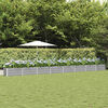 vidaXL Planter Light Grey 770 x 50 x 45 cm Galvanised Steel