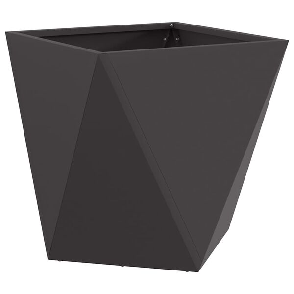 vidaXL Planter Black 40 x 40 x 40 cm Steel