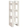 vidaXL Book Cabinet | White | Solid Pine Wood | Medium | Book Cabinet