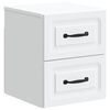 vidaXL Wall-Mounted Bedside Cabinet White 34.5 x 33 x 40 cm