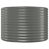 vidaXL Garden Raised Bed Powder-coated Steel 507x100x68 cm Grey