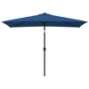 vidaXL Garden Parasol with Metal Pole 300x200 cm Azure