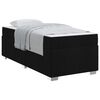 vidaXL Bed Frame with Mattress Black 90 x 190 cm Fabric