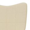 vidaXL Relaxing Chair Cream Fabric