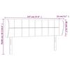 vidaXL Headboard with Ears Dark Grey 147 cm Fabric