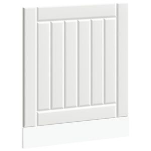 vidaXL Dishwasher Panel "Lucca" White Engineered Wood