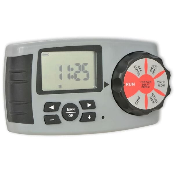 vidaXL Automatic Irrigation Timer with 4 Stations 3 V
