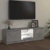 vidaXL TV Cabinet with LED Lights Concrete Grey 120x30x36 cm
