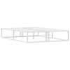 vidaXL Bed Frame without Mattress White 137x187 cm Double Metal