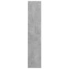 vidaXL Wall Shoe Cabinet Concrete Grey 80x18x90 cm Engineered Wood
