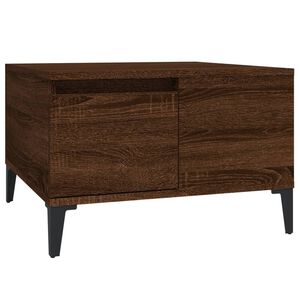 vidaXL Coffee Table Brown Oak 55x55x36.5 cm Engineered Wood