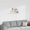 vidaXL Floating Wall Shelf White 90x23.5x3.8 cm MDF