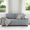 vidaXL 2-Seater Sofa Light Grey 140 cm Fabric