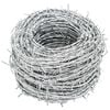 vidaXL Barbed Wire Silver 100 m Hot-dip Galvanised Steel