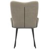 vidaXL Dining Chairs 2 pcs Light Grey Velvet