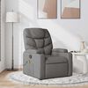 vidaXL Massage Recliner Chair Dark Grey Fabric