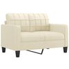 vidaXL 3 Piece Sofa Set with Pillows Cream Faux Leather