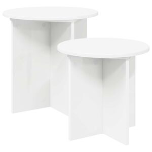 vidaXL Side Table Set 2 pcs &Oslash; 45 x 45 cm Engineered Wood