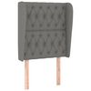 vidaXL Headboard with Ears Dark Grey 83 cm Fabric