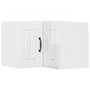 vidaXL Wall Corner Cabinet LUCCA High Gloss White 57 x 57 x 40 cm