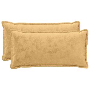 vidaXL Throw Pillow 2 pcs HOUTEN Taupe 40 x 80 cm Flannel