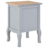 vidaXL Bedside Cabinets 2 pcs Grey 35x30x49 cm MDF