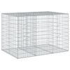 vidaXL Gabion Basket with Cover 150x100x100 cm Galvanised Iron