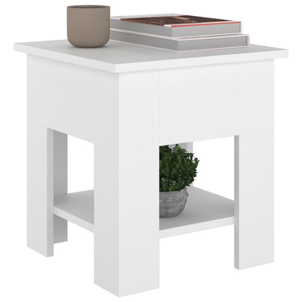 vidaXL Coffee Table White 40x40x42 cm Engineered Wood