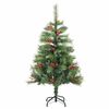 vidaXL Artificial Hinged Christmas Tree 150 LEDs & Ball Set 150 cm