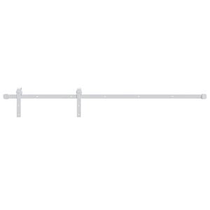 vidaXL Sliding Door Hardware Kit 200 cm Steel White