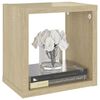 vidaXL Wall Cube Shelves 6 pcs Sonoma Oak 22x15x22 cm