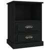 vidaXL Bedside Cabinets 2 pcs Black 43x36x60 cm