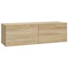 vidaXL Wall TV Cabinets 2 pcs Sonoma Oak 100x30x30 cm Engineered Wood