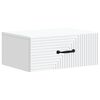 vidaXL Wall-Mounted Bedside Cabinet White 49 x 34.5 x 20 cm